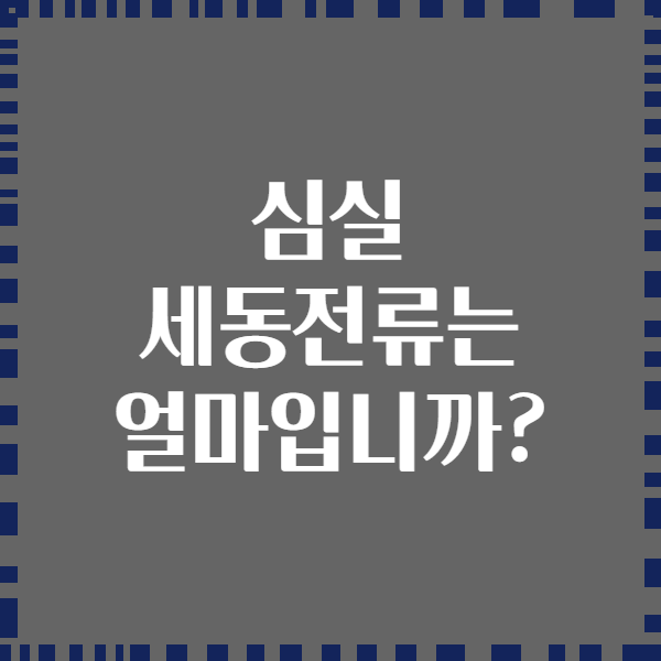 심실 세동전류는 얼마입니까?