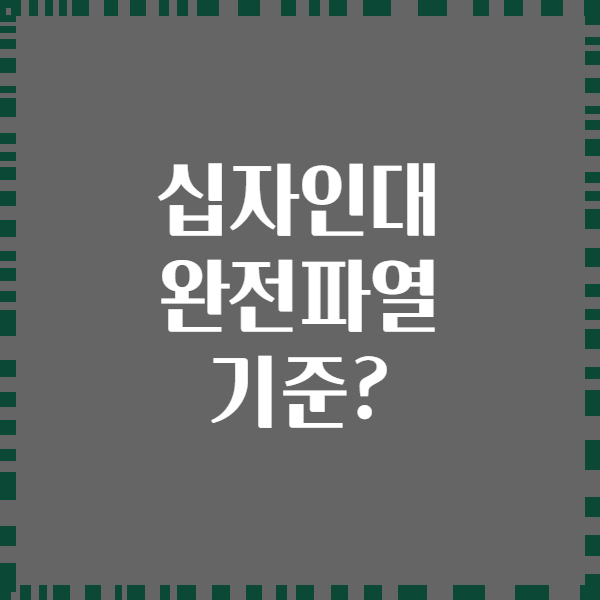 십자인대 완전파열 기준?