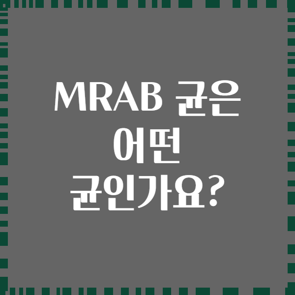 MRAB 균은 어떤 균인가요?
